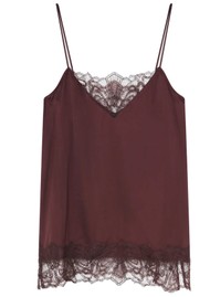 Day Birger et Mikkelsen Nio Satin Lace Camisole Top - Fudge