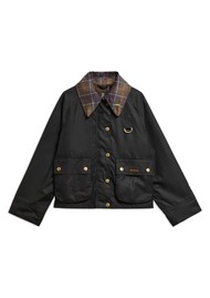 BARBOUR PRE-ORDER Icons TC Spey Waxed Jacket - Black/Ancient