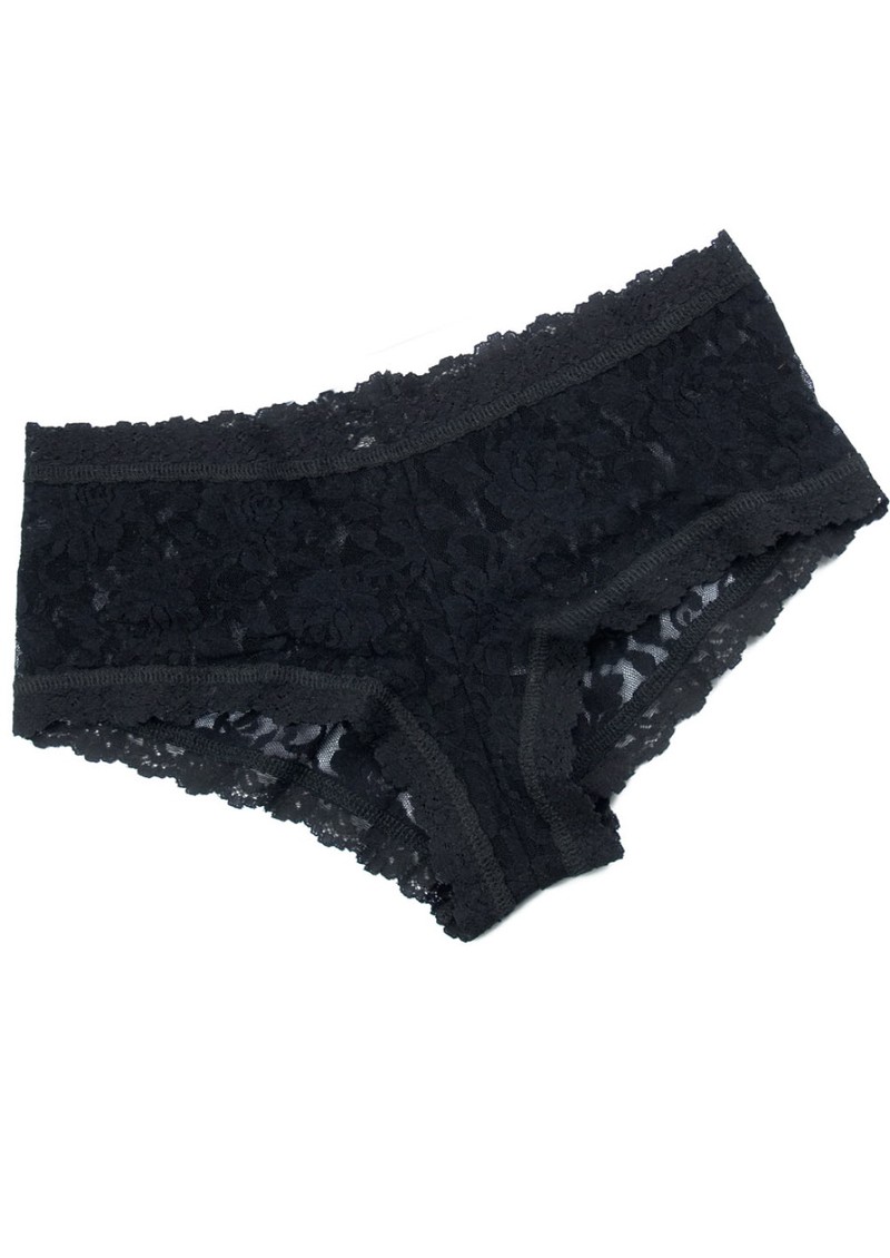black lace boy shorts