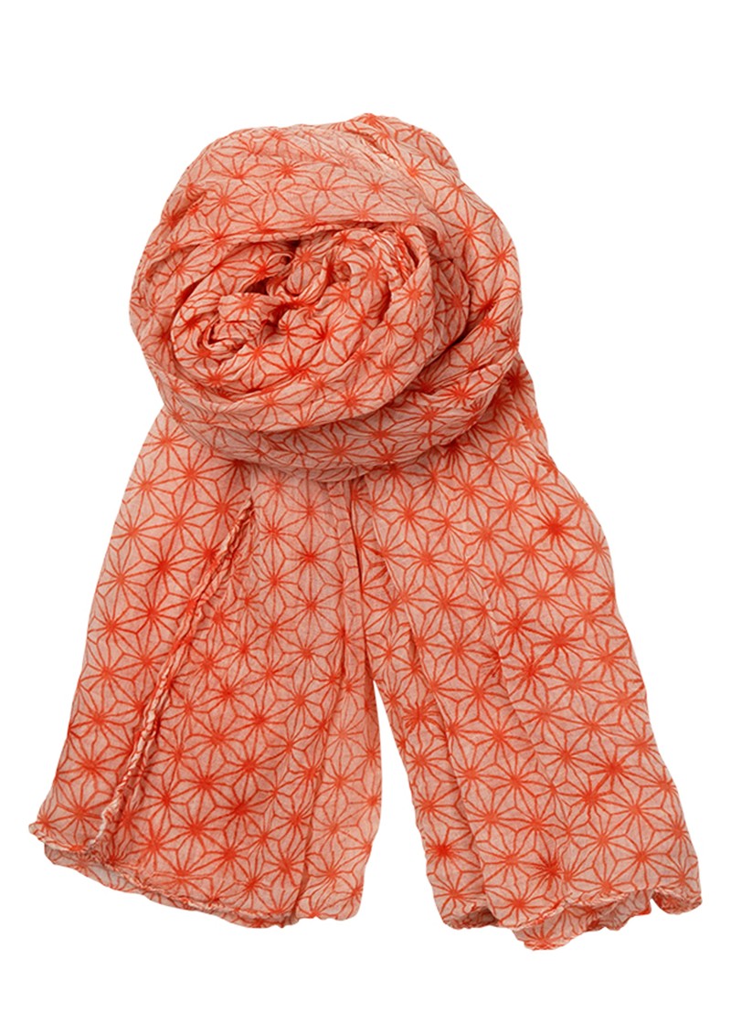 Becksondergaard B Magnolia Scarf in Neon Orange