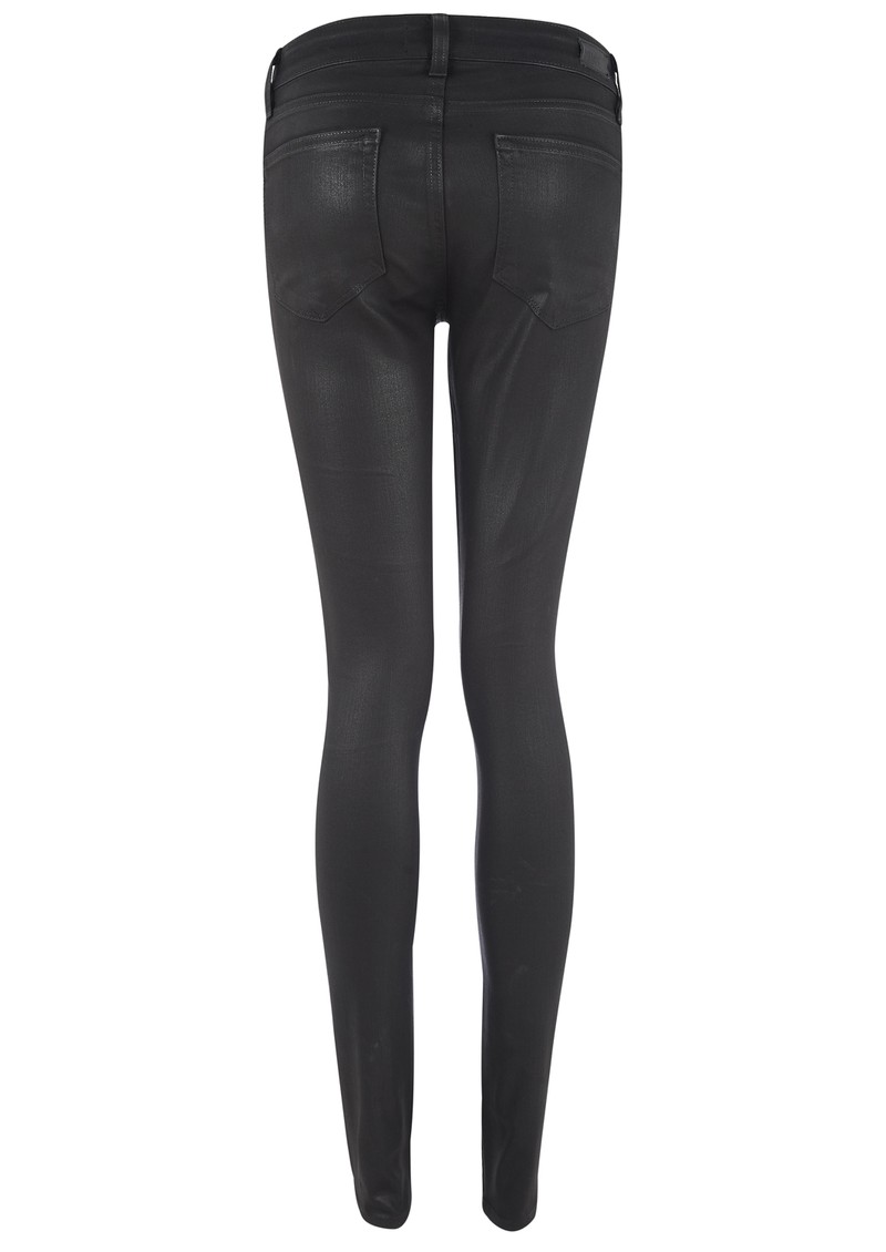 Paige Denim Edgemont Ultra Skinny Jeans Black Silk