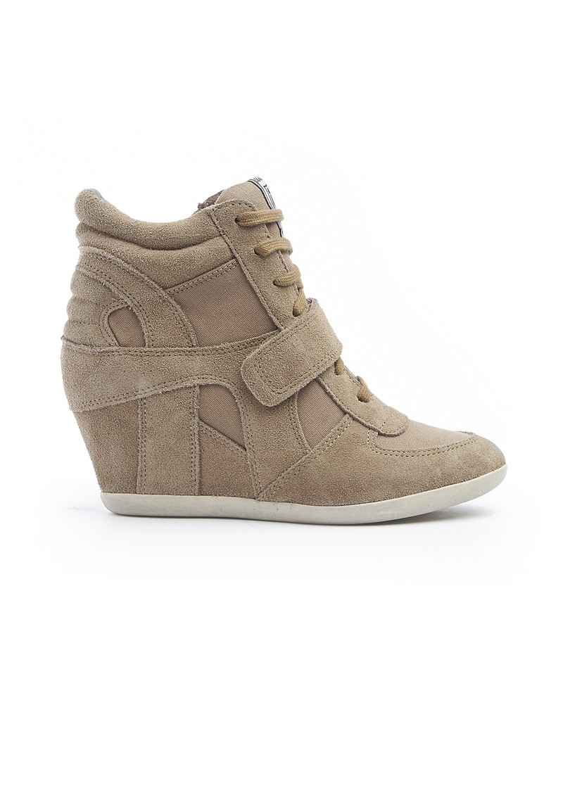 Ash Bowie Suede Suca Canvas Wedge 