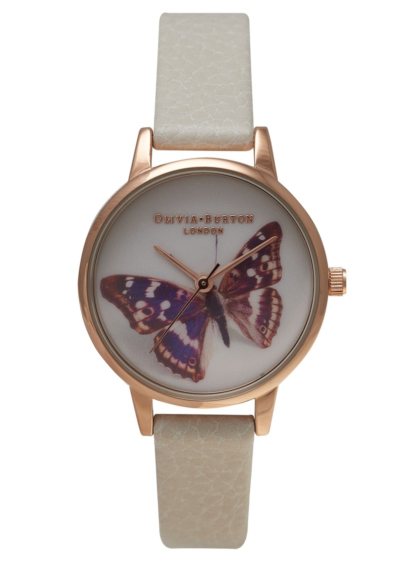 Olivia Burton Midi Butterfly Watch Rose Gold & Mink