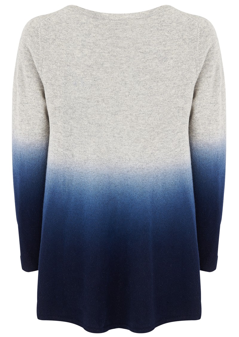 COCOA CASHMERE DIP DIE TUNIC CASHMERE SWEATER DIP DIE