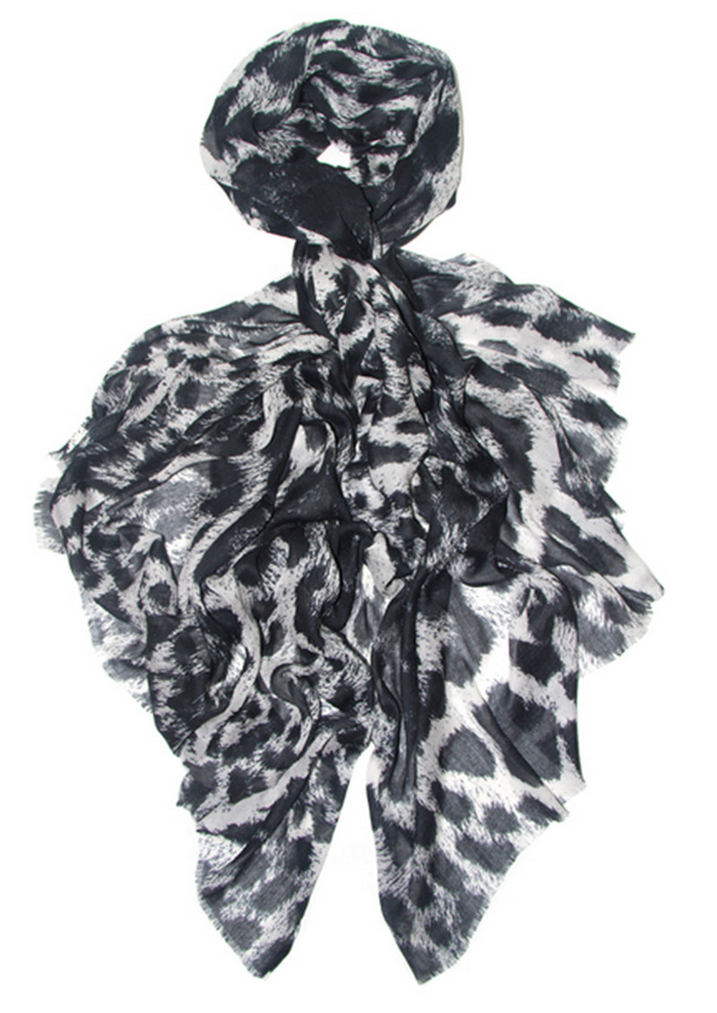 FEATHER AND STONE Edie Scarf Monochrome
