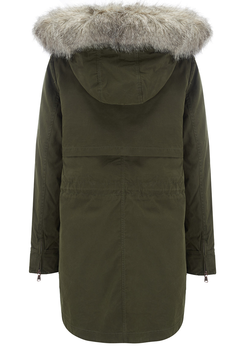 PARKA LONDON Lara Parka Coat Dark Green